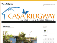 Tablet Screenshot of casaridgwayhostel.com